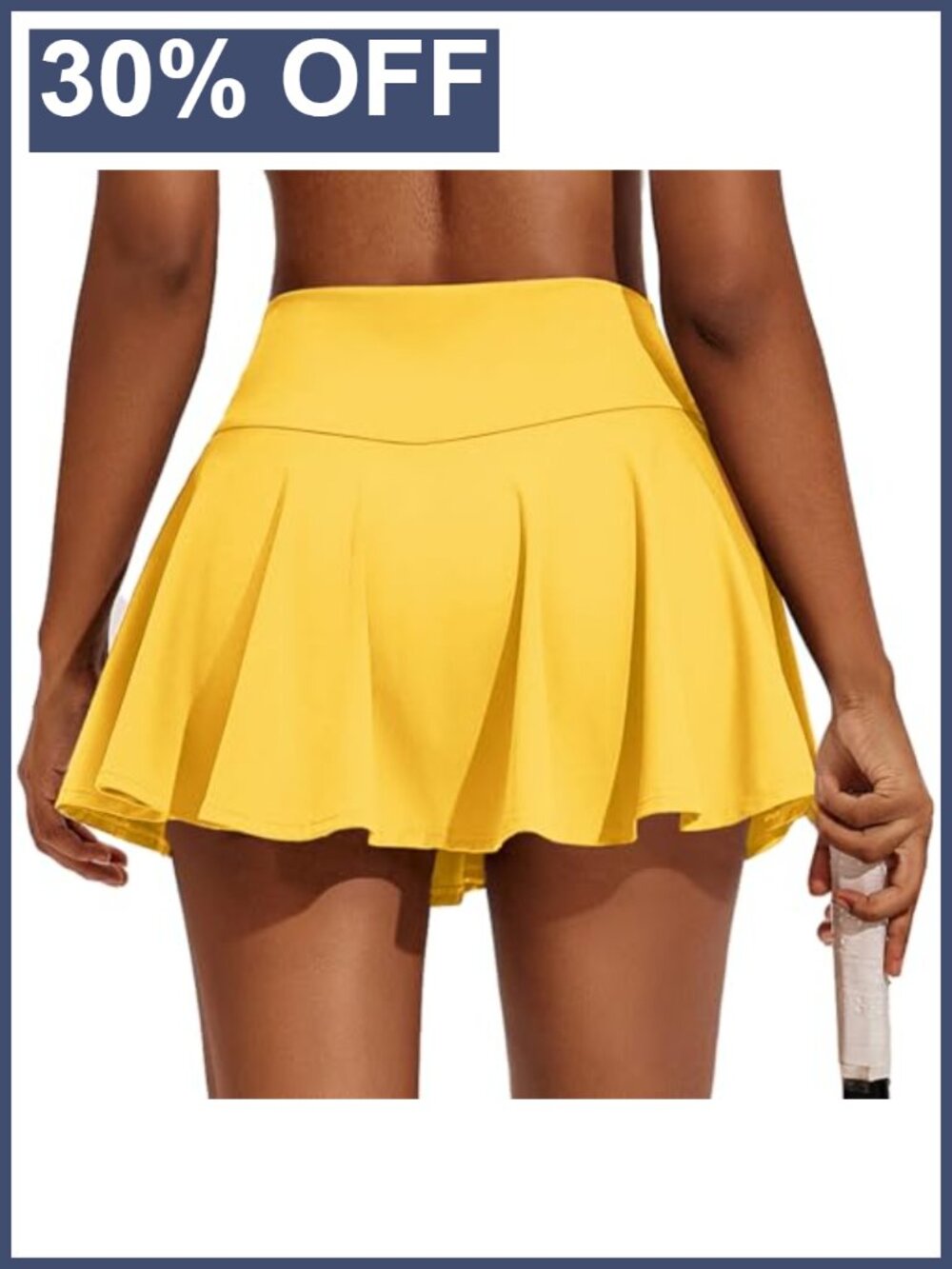 PINSPARK Tennis Skirt 14" Pleated Athletic Skorts with Pockets